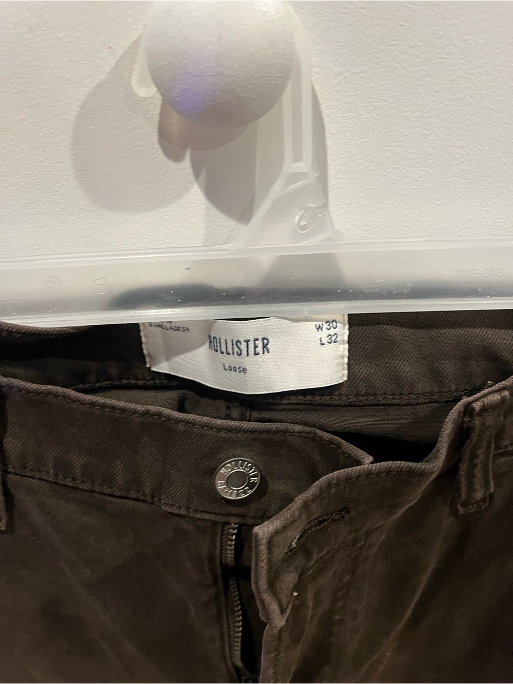 Hollister Men’s Loose Fit Dark Brown Chinos